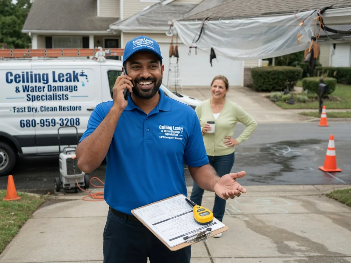 Ceiling Leak Cleanup Pana, IL FAQs
